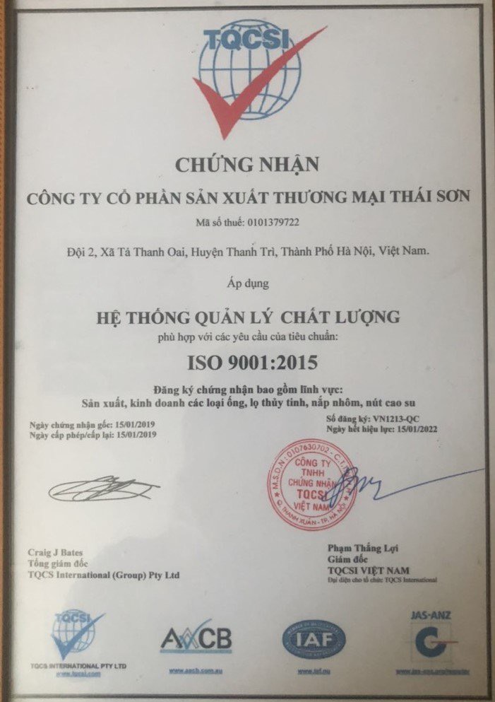 ISO 9001:2015 — TQCSI